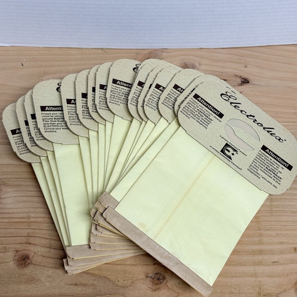 Electrolux C Style Brown Vacuum Dust Bags Lot Of 16 Genuine Vintage